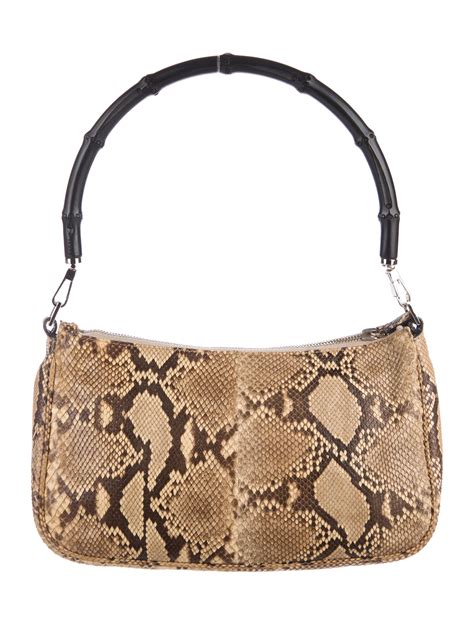 Gucci snakeskin shoulder bag